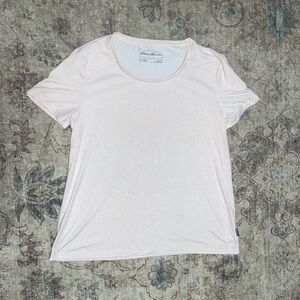 Eddie Bauer Womens Size Medium Women's Favorite T-shirts Short-Sleeve Pink